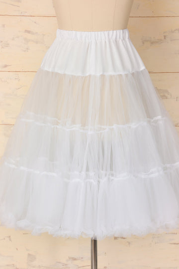 White Tulle Petticoat - ZAPAKA